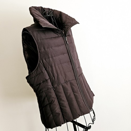 Kenneth Cole Reaction Brown Down-Filled Puffer Vest Jacket / Womens Sz. Large - Picture 6 of 13