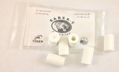 (1) New Tiger SABER-T  Capped & Threaded Ferrule - Pool Cue Ferrule 1.00'' Long