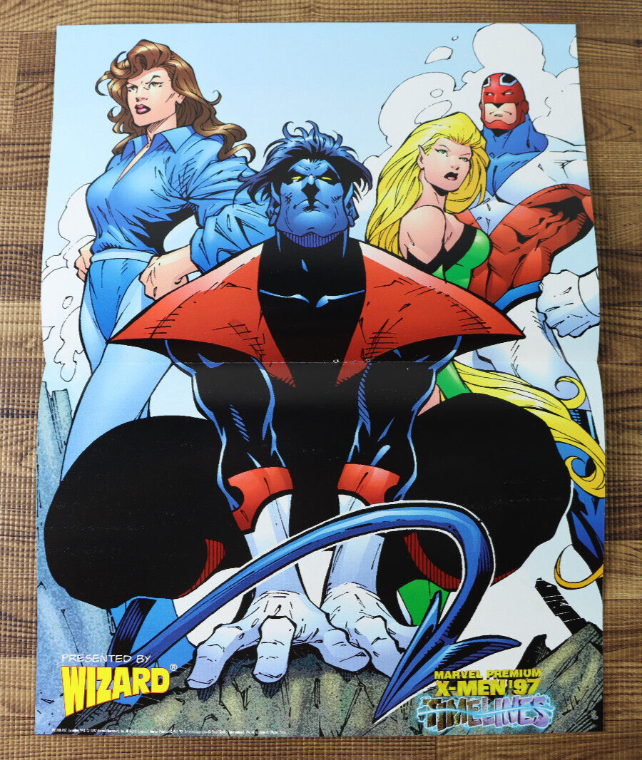 1997 Wizard Marvel Flip Poster X-Men Spawn Was Here Todd McFarlane