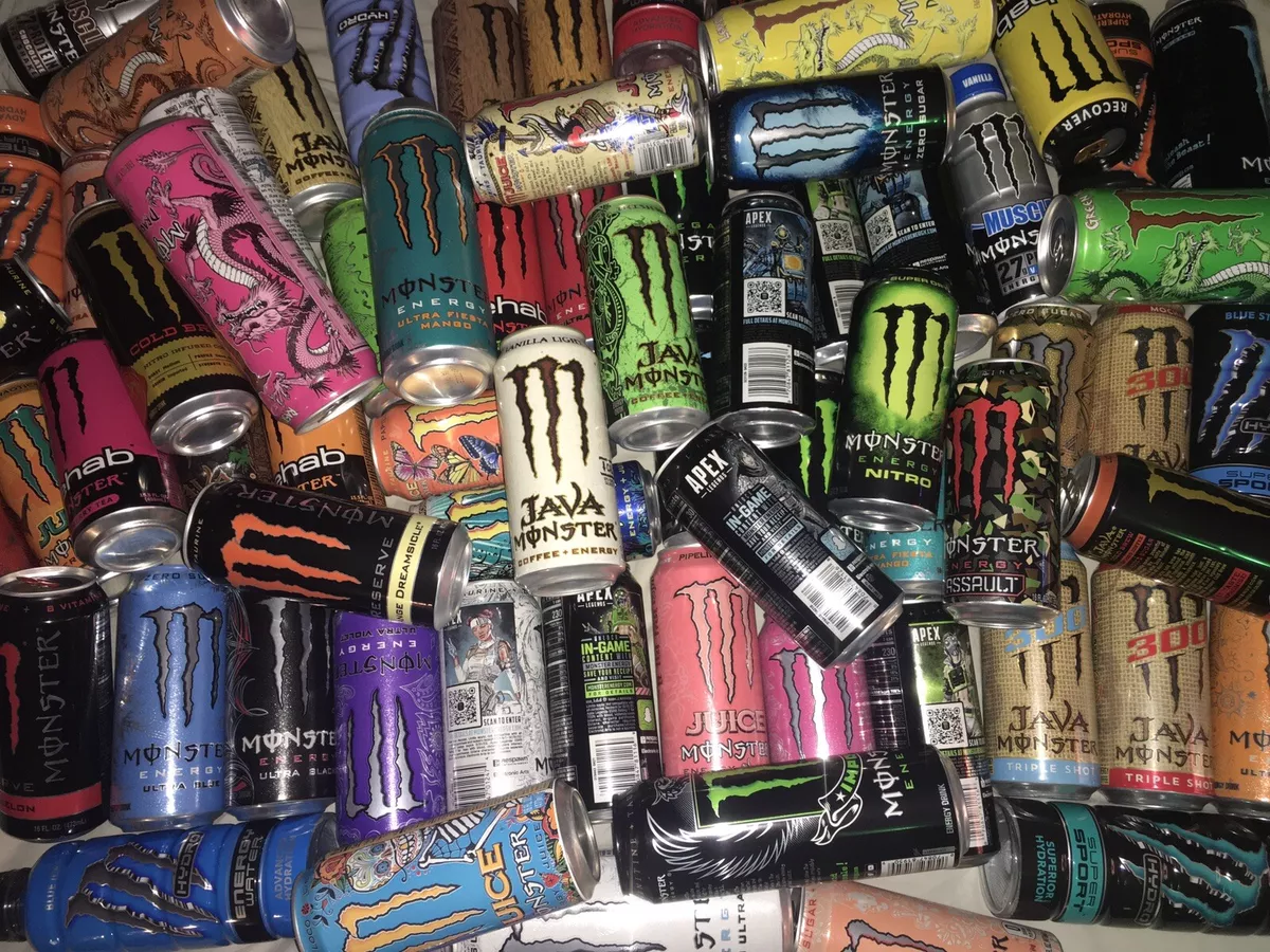 energy drinks cans