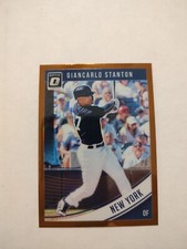 2018  Donruss Optic #109 Giancarlo Stanton Bronze Prizm New York Yankees (JGA)