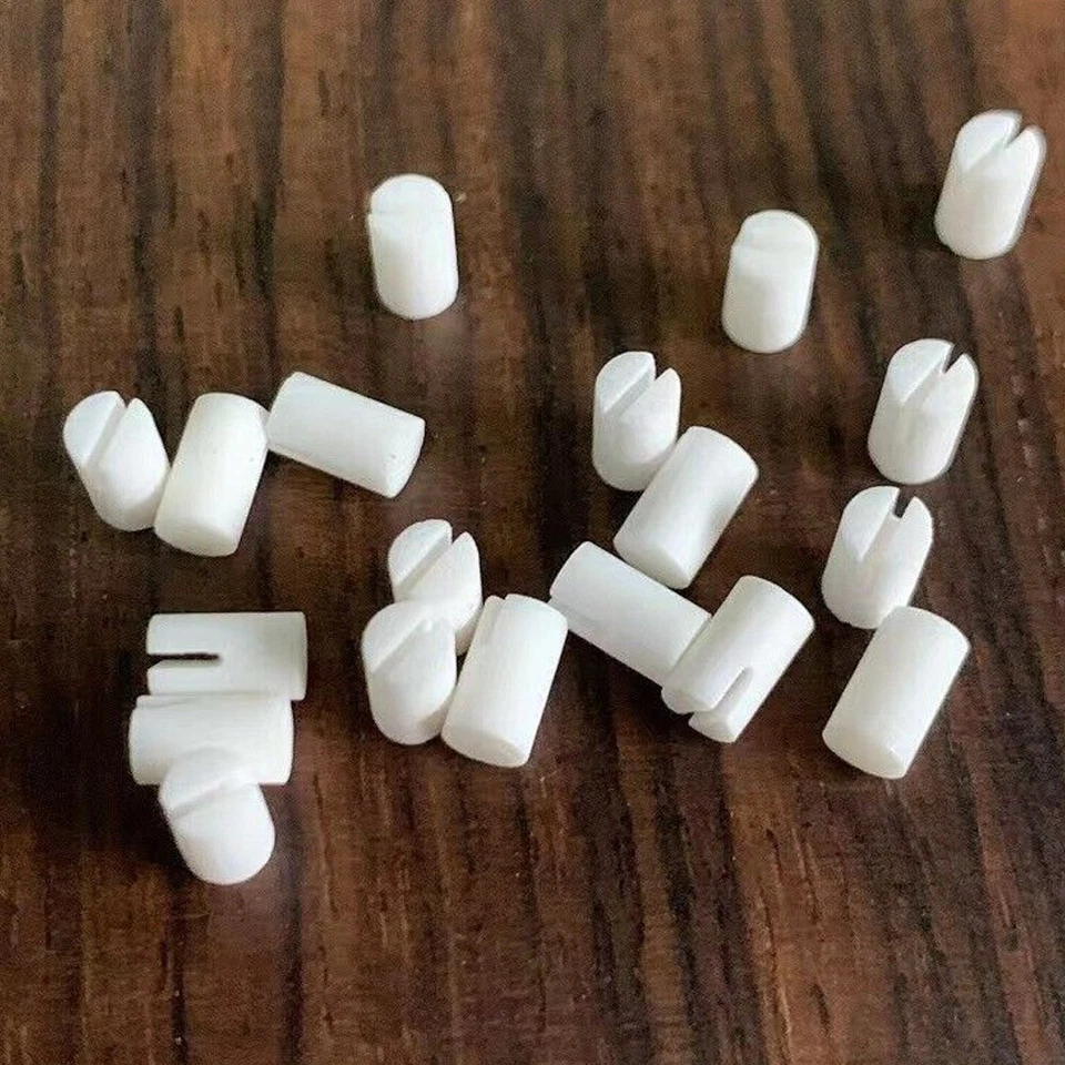 10Pcs Bone Fifth-string Nut Fit for Banjo Guitar Luthier Saddle Bridge DIY 3mm - Image 3 of 4