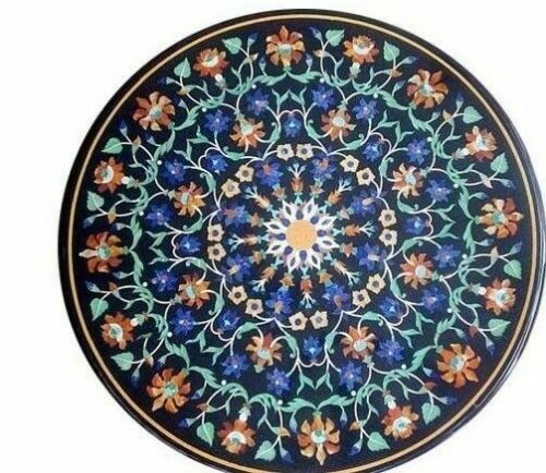 30'' Table Marble Inlay Top pietra Dura Home garden coffee dining Decor b56 - Picture 1 of 4