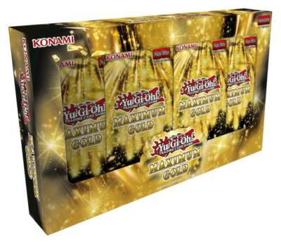 Yu-Gi-Oh! Maximum Gold Tuck Box 1st Edition EN 4 Booster Gold Rare - NEU & OVP