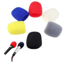 SPUGNA ANTIVENTO PER MICROFONO copertura ricambio cover cavo audio pc cuffie 