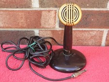 Astatic Vintage Desk Microphone R64516 Art Deco 1950's Collectable For Parts