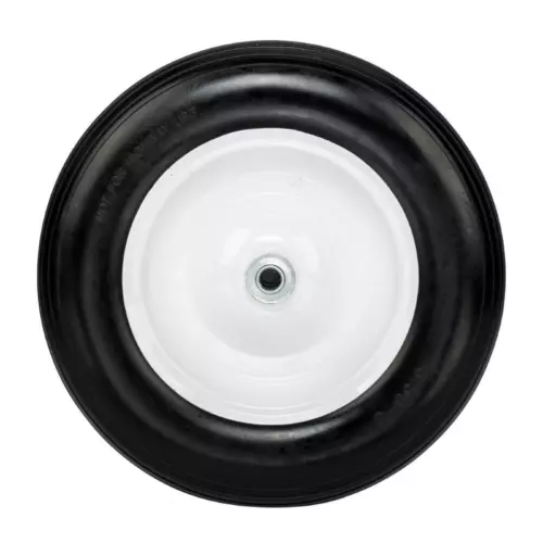 14.2" Wheelbarrow Tire High Quality Tool Car PU Solid Foaming Wheel Black US - Bild 1 von 6
