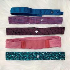 Lot of 5 Lululemon headbands Ribbon  velvet and soft stretch