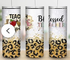 Teacher Appreciation 20oz Skinny Tumbler Custom Gift Insulated Stainless