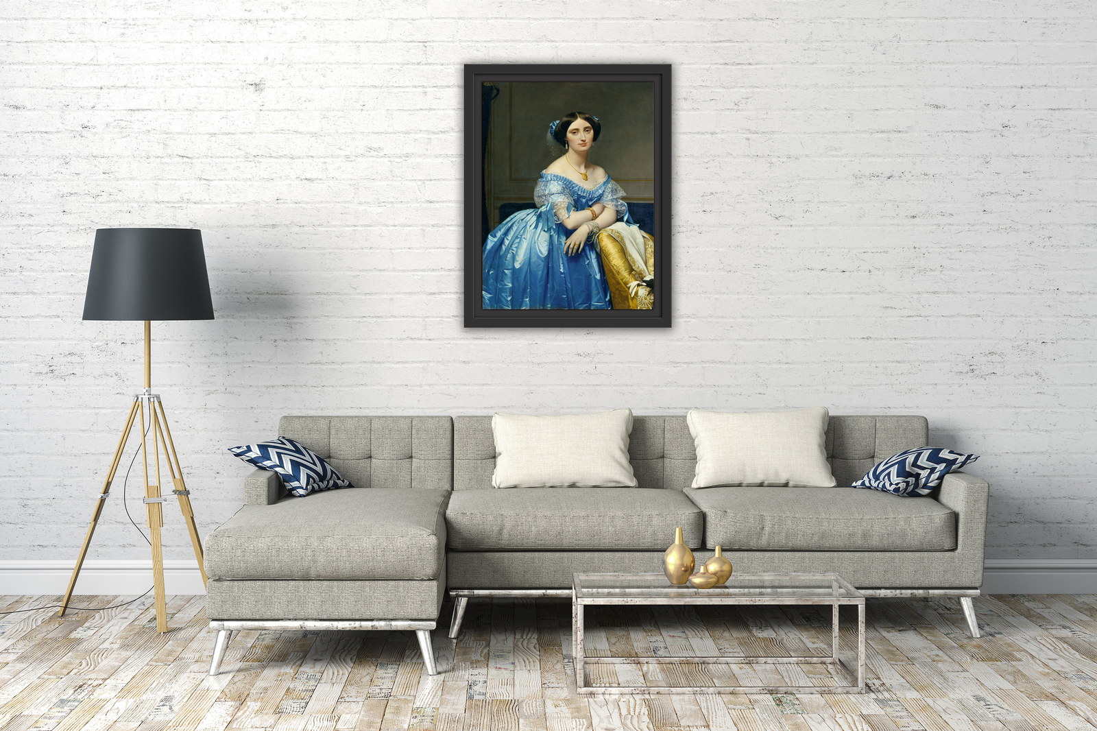 Reproduction Tableau Jean-Auguste-Dominique Ingres - Joséphine... - Toile Sur Cadre, Prêt à Accrocher