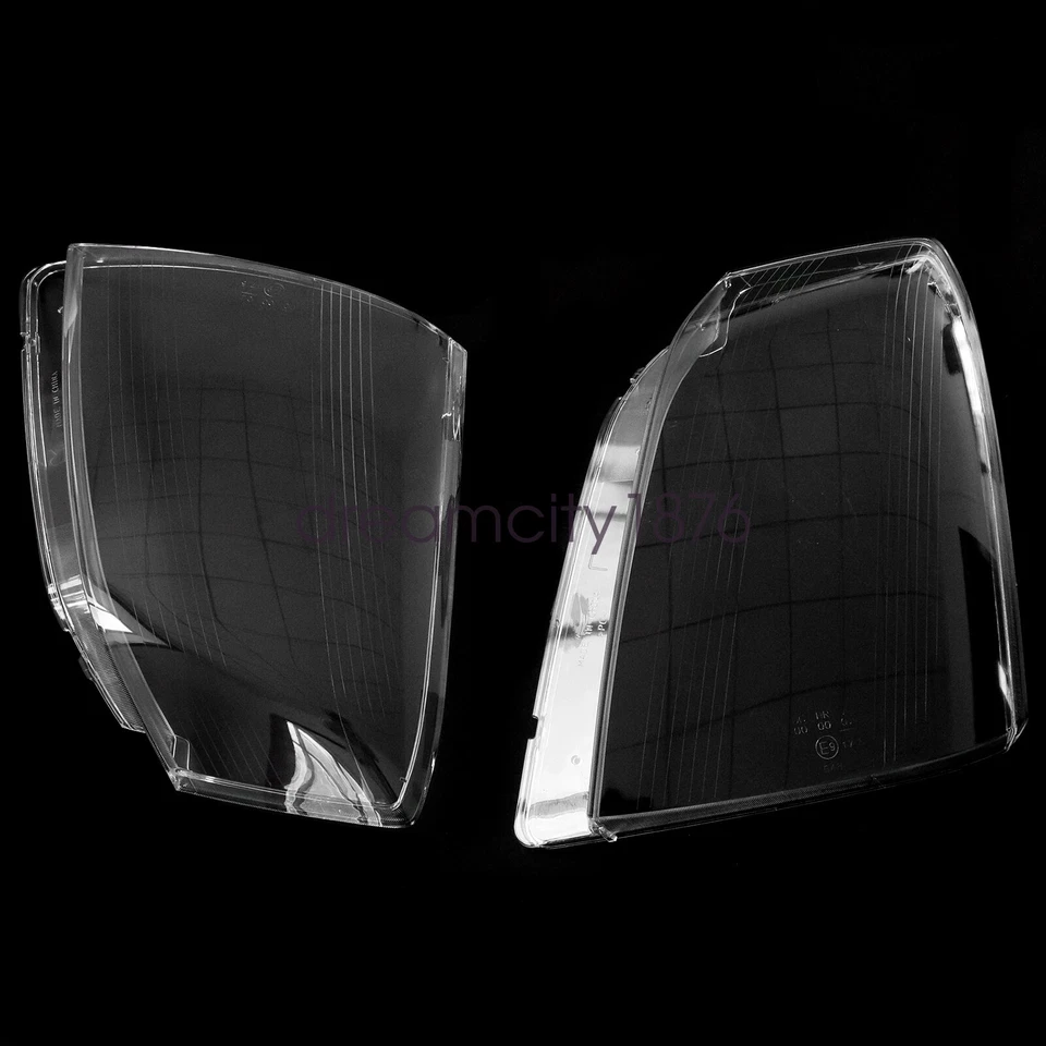 Un par de carcasa de lente de faro delantero + pegamento sellador para Cadillac STS 2005-2011 Foto 2 de 4
