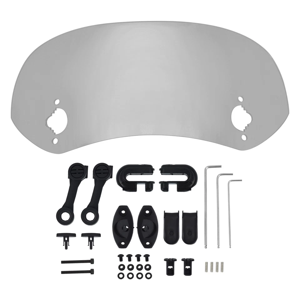 Clip On Windshield Extension Spoiler Wind Screen Deflector Universal Motorcycle - Изображение 2 из 4