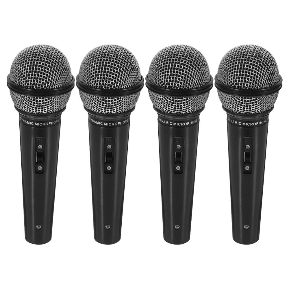 4 Pcs Interesting Microphone Toy Plastic for Kids Karaoke Baby Toddler