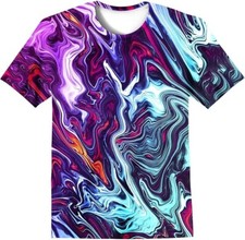 Boys Girls Teens Shirts 3D Colorful Graphic Funny
