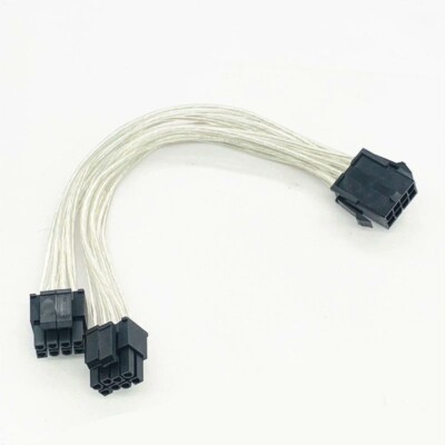 Motherboard cpu Power cord 8 pin Cable，One 8 pin to two 8 Pin conversion cable