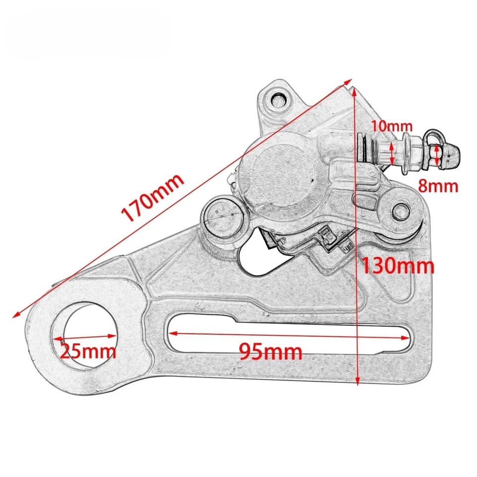 Étrier Frein Arrière Piston + Support Pour KTM EXC SX-F XC-W Husqvarna TE 14-23 - Photo 2/4