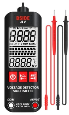 BSIDE A1 Voltage Tester Pen Multimeter 3-Results Breakpoint Electronic NEW