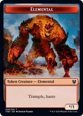 Elemental */1 Haste Trample MTG Theros Beyond Death Token Red NM x4 - Magic Card | eBay Elemental */1 Haste Trample MTG Theros Beyond Death Token Red NM x4 - Magic Card | eBay