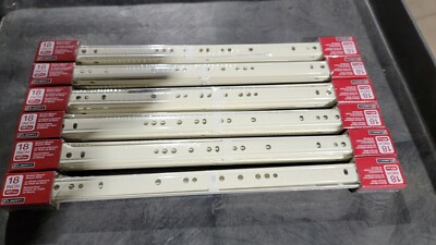 6 Pack - Liberty Hardware 18'' Extension Bottom Mount Drawer Slide | D68818C-W-TS