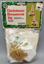 NOS VTG 1980 Walco CHURCH Ornament Kit 4010 Beaded/Sequins Makes 2 NIP Sealed