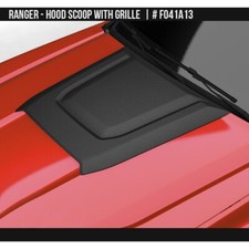 Fits 24-25 Ford Ranger Air Design Custom Style Hood Scoop Satin Black Fo41a13