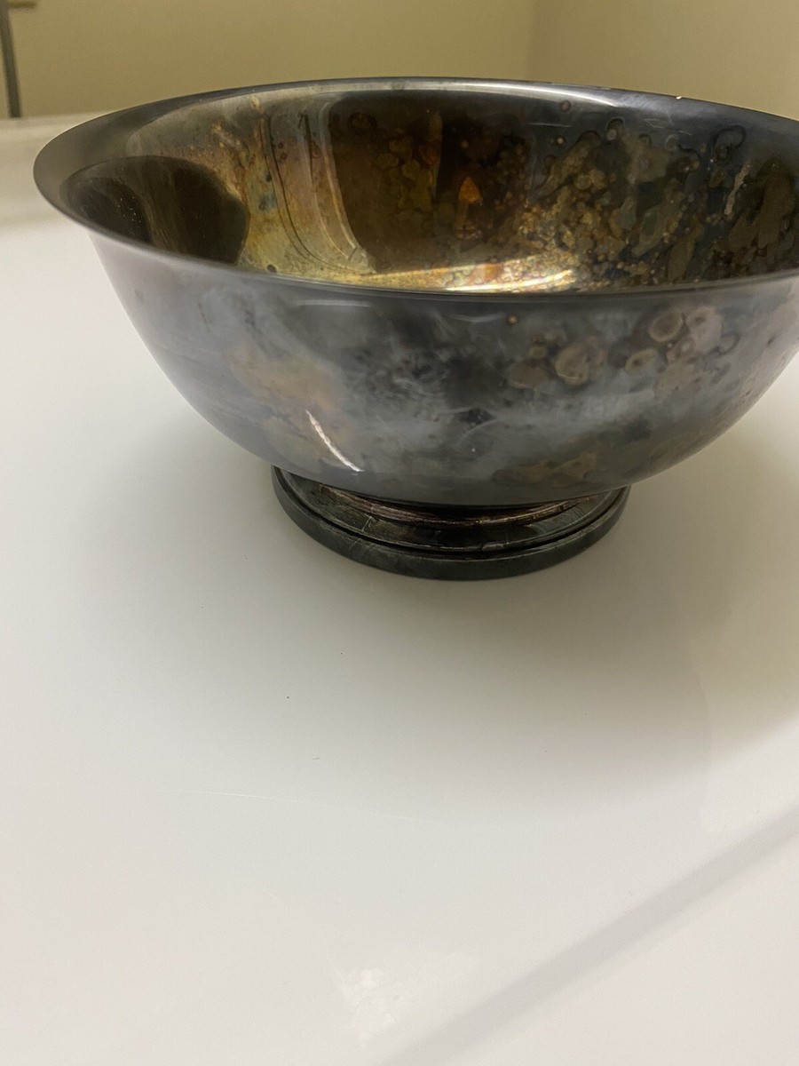 Gorham Small Silver Plate Bowl EP Anchor logo YC 779 Footed 6-1/2