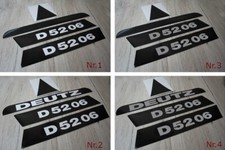 Deutz D5206 Aufkleber lang Motorhaube Label Sticker Emblem