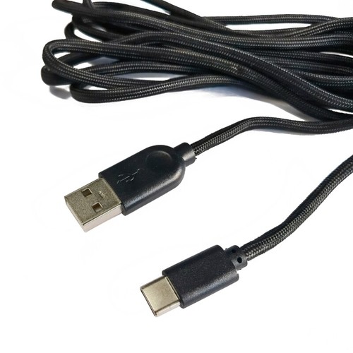 Type-C Mouse Cable Line Soft Nylon Wire Line For Ninjutso 1.8-2M - Zdjęcie 4 z 7