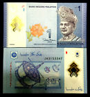 New ListingMalaysia 1 Ringgit Polymer Banknote World Paper Money Unc Currency Bill Note