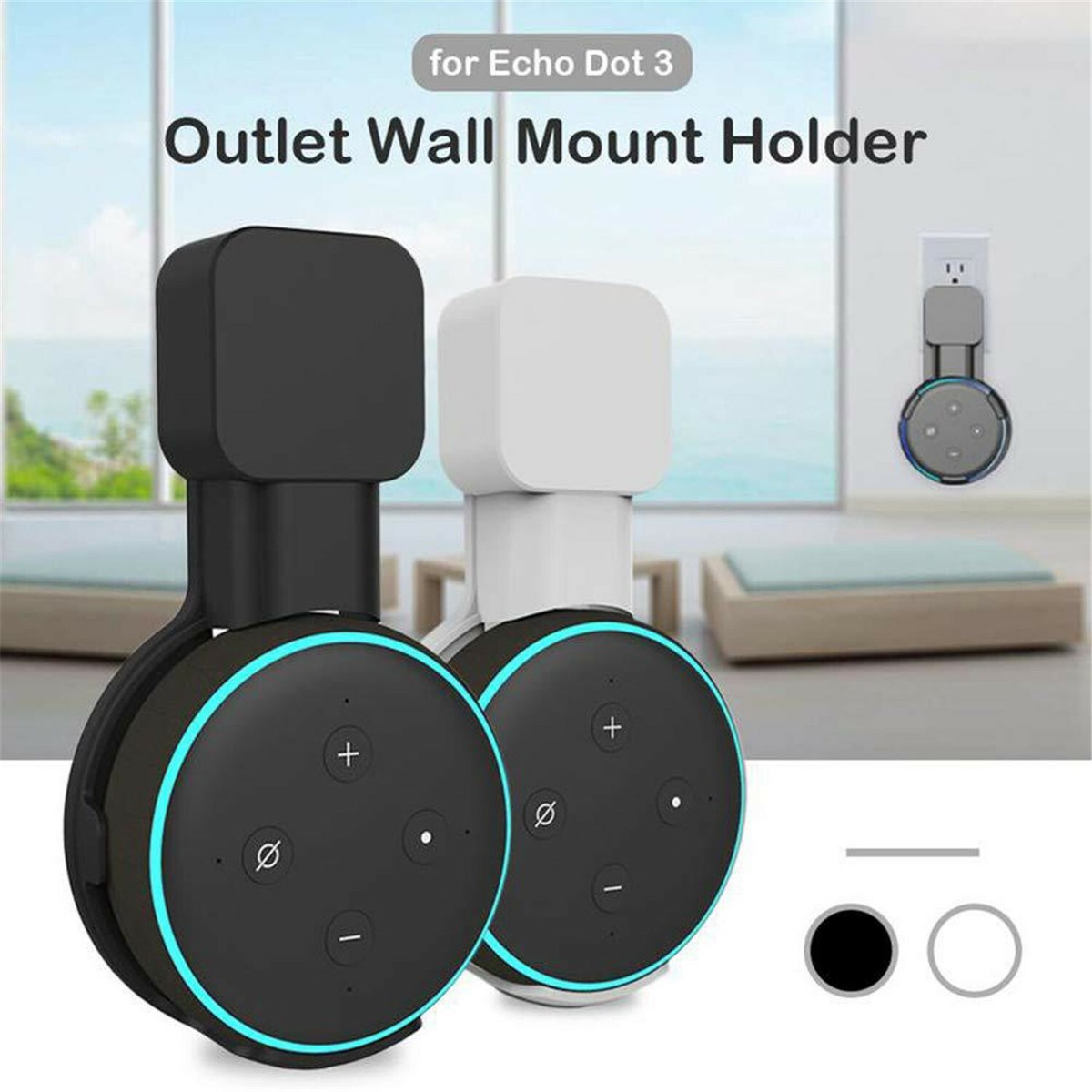 Outlet Wall Mount For Amazon Echo Dot 3rd Generation Holder