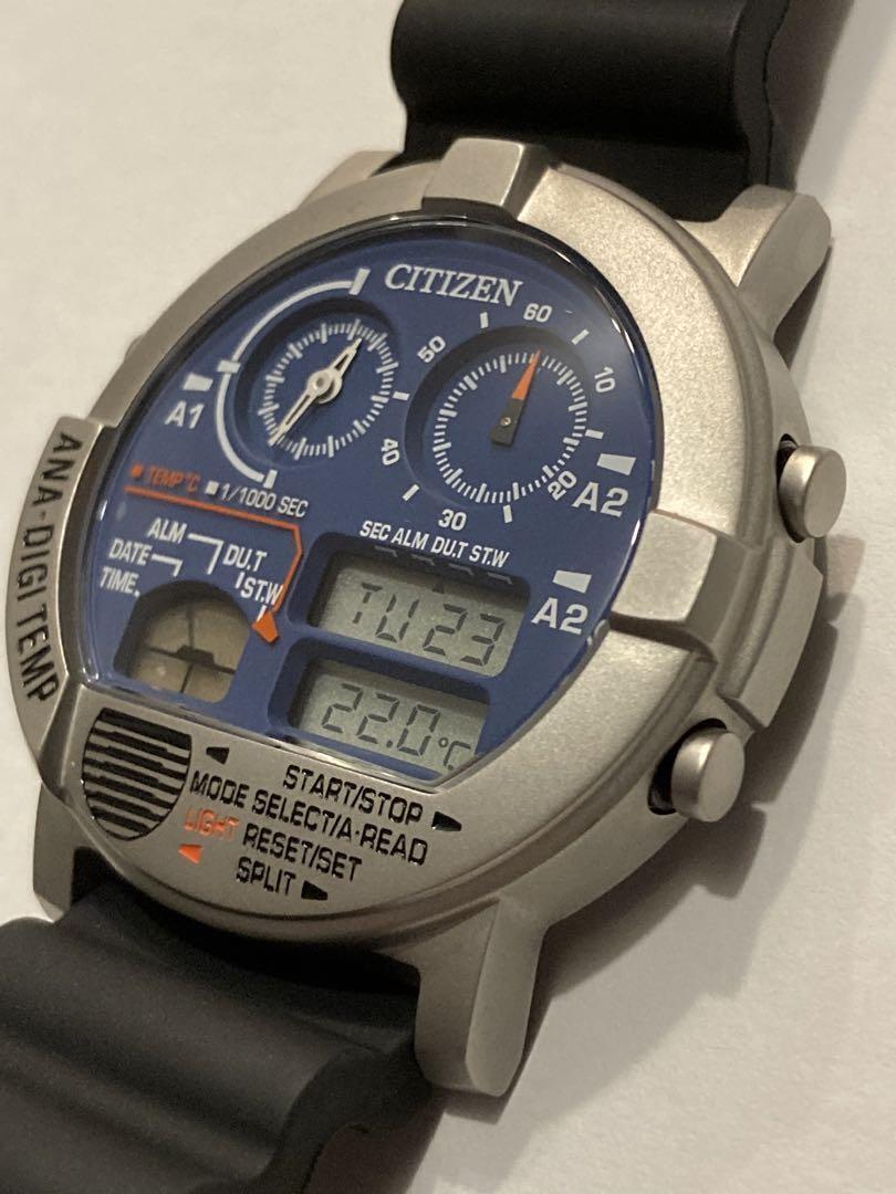 時計 CITIZEN ANA-DIGI TEMP CITIZEN ANA-DIGI TEMP Reproduction Model wristwatch silver