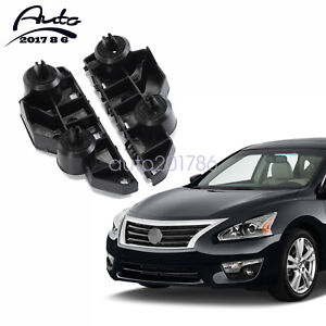 For 2013 2014 2015 Nissan Altima Front Bumper Brackets Retainers Left Right