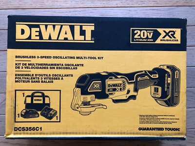 New DEWALT 20V MAX XR 3-Speed Cordless Oscillating Multi-Tool Kit DCS356C1