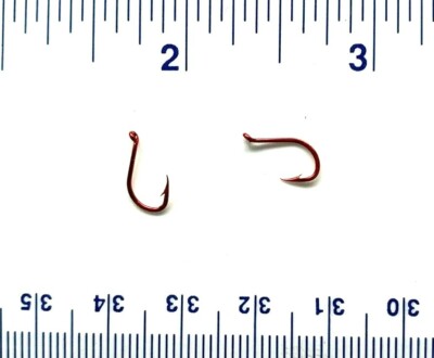 100 VMC 9299TR 9299 Faultless Red Octopus Live Bait Fish Hooks Size 10
