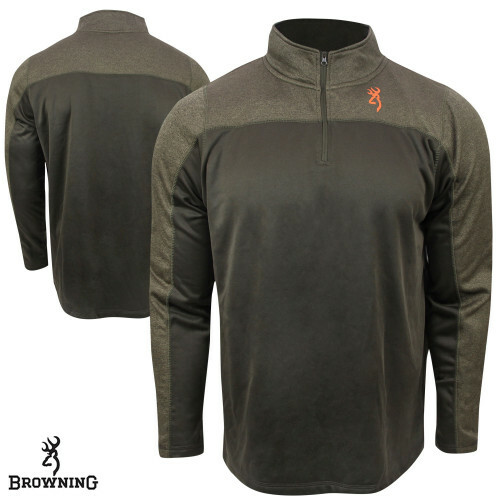 Camisa Pulóver Browning Milo Performance 1/4 con Cremallera - Elige Talla y Color - ¡NUEVA! - Imagen 2 de 3