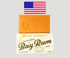 Duke Cannon Bay Rum Big Ass Brick of Soap 10oz Citrus Musk Scent Benefits Vets