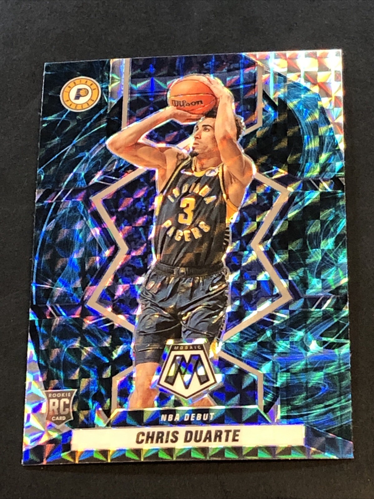 Chris Duarte Rookie Genesis SSP - 2021-22 Mosaic Basketball #270