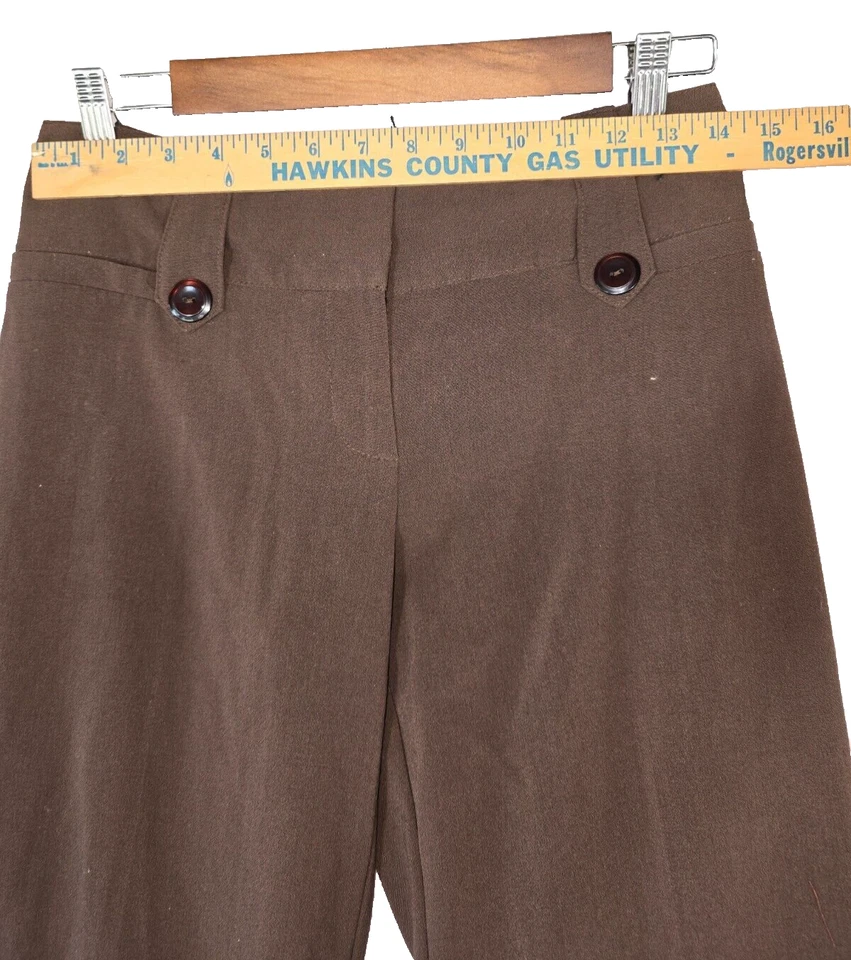 Pantalones de vestir marrón para mujer I Z BYER talla 5 usados en excelente estado Foto 4 de 4