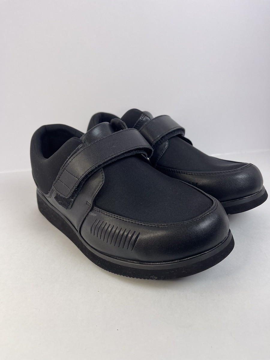 Apis Mt Emey Black Leather Shoes 628-E Size Therapeutic Wide Womens