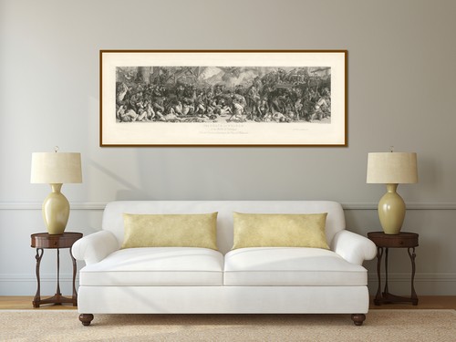 Death of Nelson Trafalgar Battle antique print Sharpe Maclise 1875 art poster - Picture 12 of 15