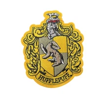 Harry Potter Hufflepuff Hogwarts Patch, Iron or Sew on