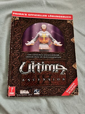 Ultima IX Ascension Lösungsbuch RPG Spiel Game Deutsch German Farbe Color Top