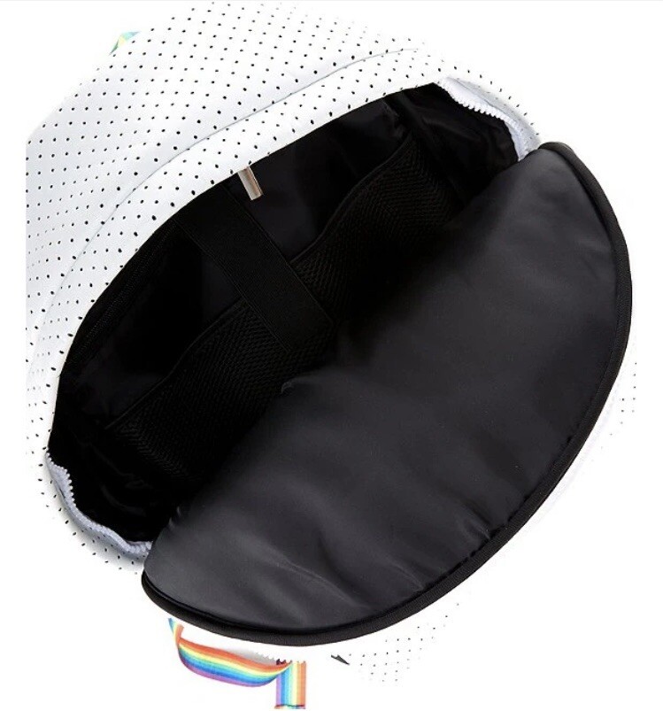 NEW parker and hyde Rainbow Stripe neoprene backpack MSRP  display picture 1