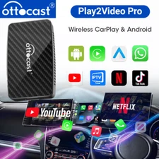 Wireless Carplay AI box Android Auto Adapter Converter with Netflix YouTube WIFI