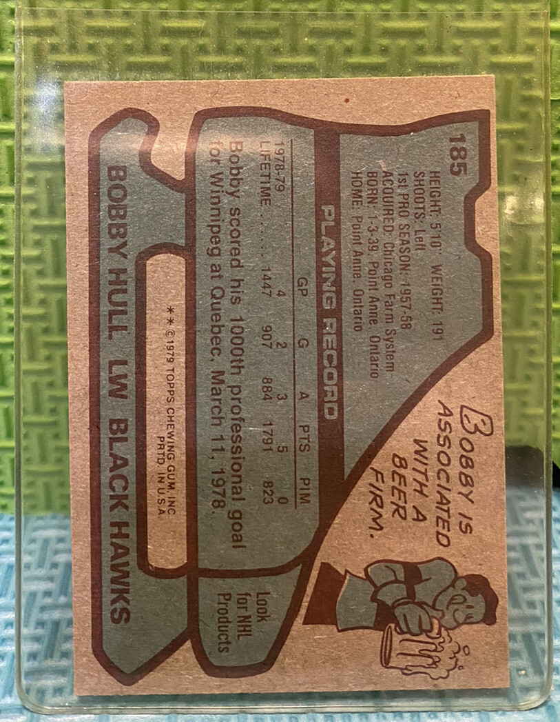 1979-80 Topps Set Break #185 Bobby Hull NM-MT | eBay