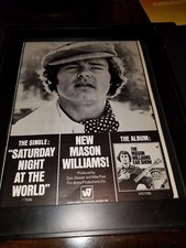 Mason Williams Saturday Night At The World Rare Original Promo Poster Ad Framed!