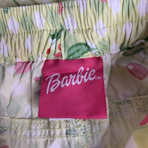 Barbie Girls Youth Shorts Size 5 Cherry Pattern Pockets Elastic Back Waistband - Picture 4 of 11