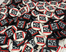 50 x Einkaufswagenchip FCK NZS / No NZS / Wagenl&ouml;ser / beidseitige Schrift