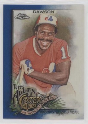 2022 Topps Allen & Ginter Chrome Blue Refractor /150 Andre Dawson #116 HOF 04cw