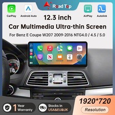 Ultra-Thin 12.3''Wireless Carplay Touchscreen For Mercedes E Coupe C207 2009-16